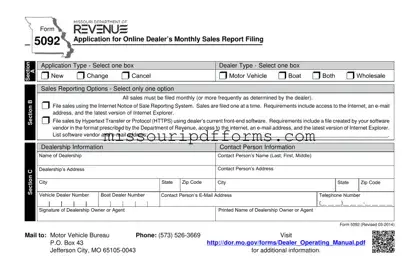 Free Missouri 5092 PDF Template